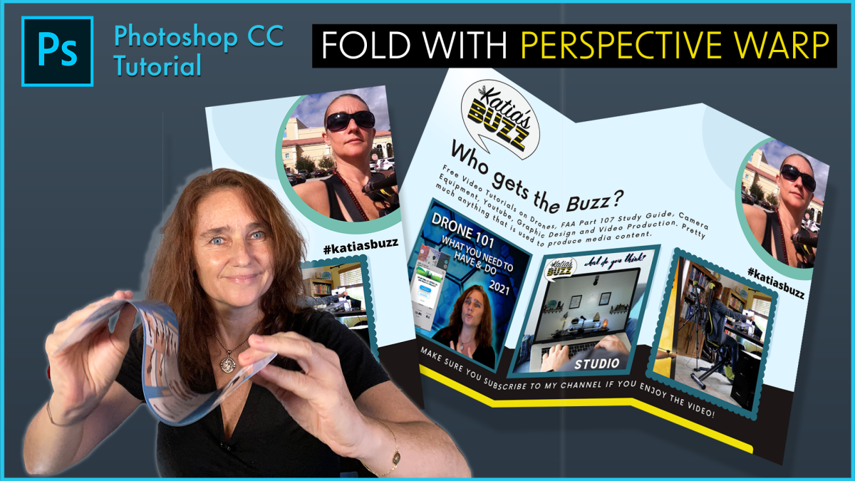 Photoshop Tutorial Fold with Perspective Warp 2021